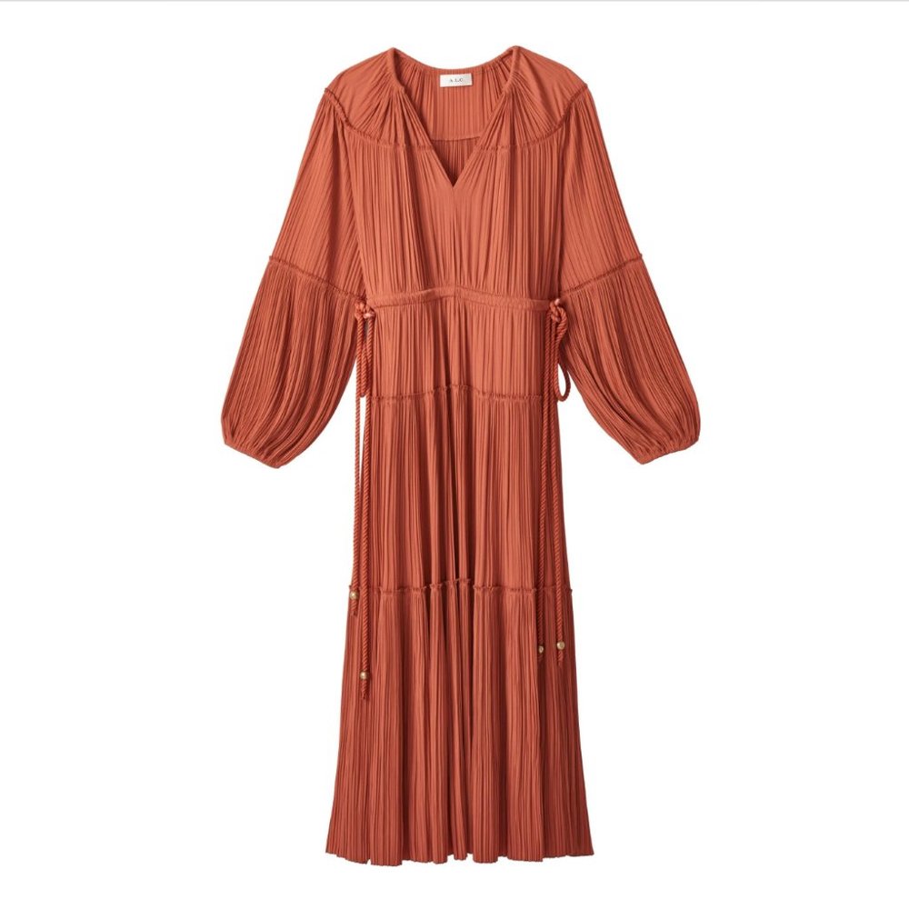 A.L.C. Jenna Crinkle Tiered Dress NWT